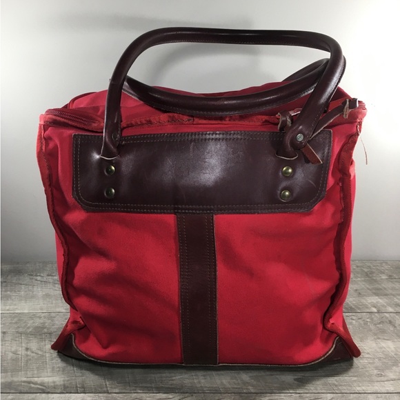 Wilderness Pride Red Tote Bag Purse Cotton Shopping Shopper Handbag Shoulder - Picture 6 of 11